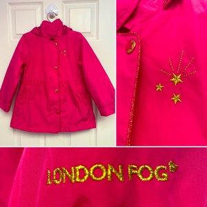 LONDON FOG - Girls Jacket - Fuchsia - Size 6
